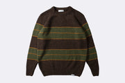 Edmmond Multi Stripes Sweater Brown